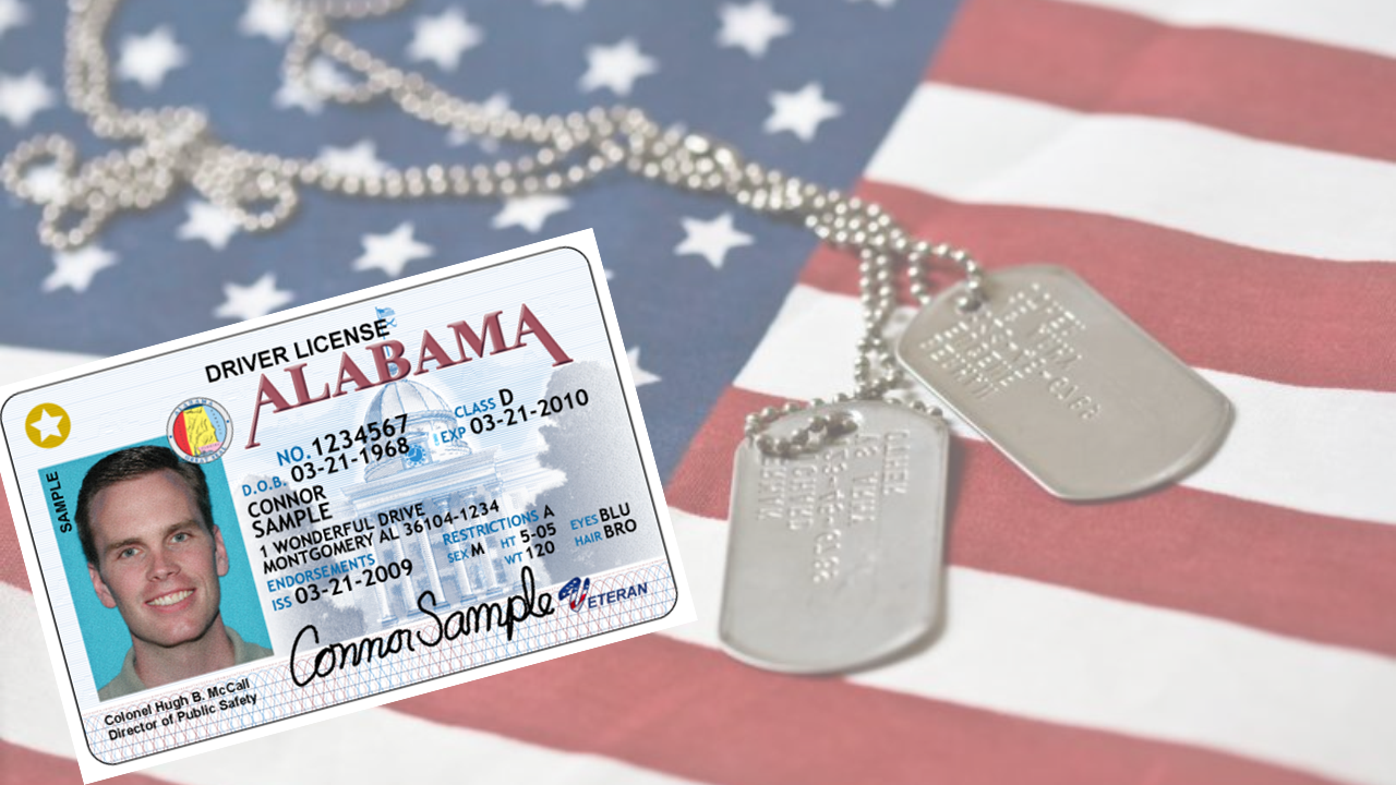 alabama veterans driver's license