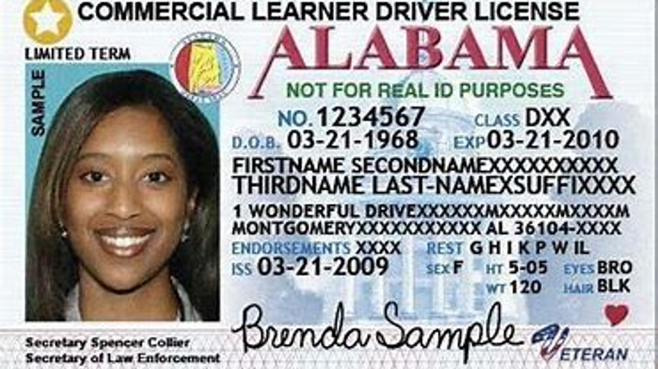 alabama veterans driver's license