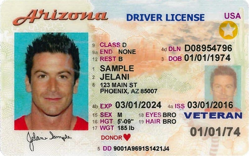 american driver license