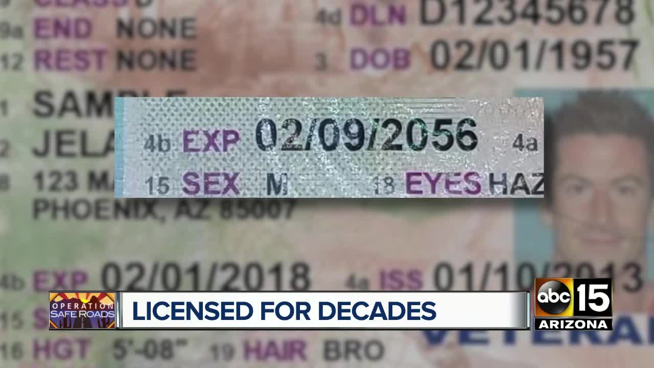 arizona driver license renewal age 65