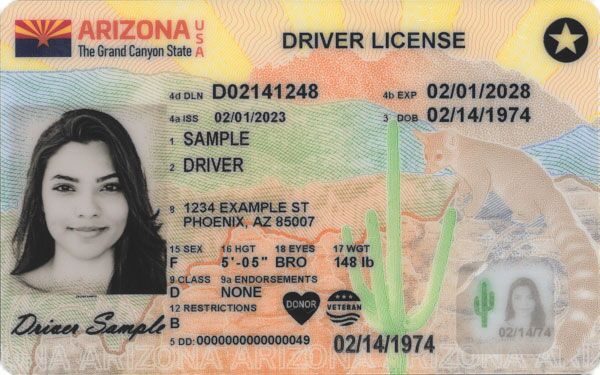 az driver's license address change