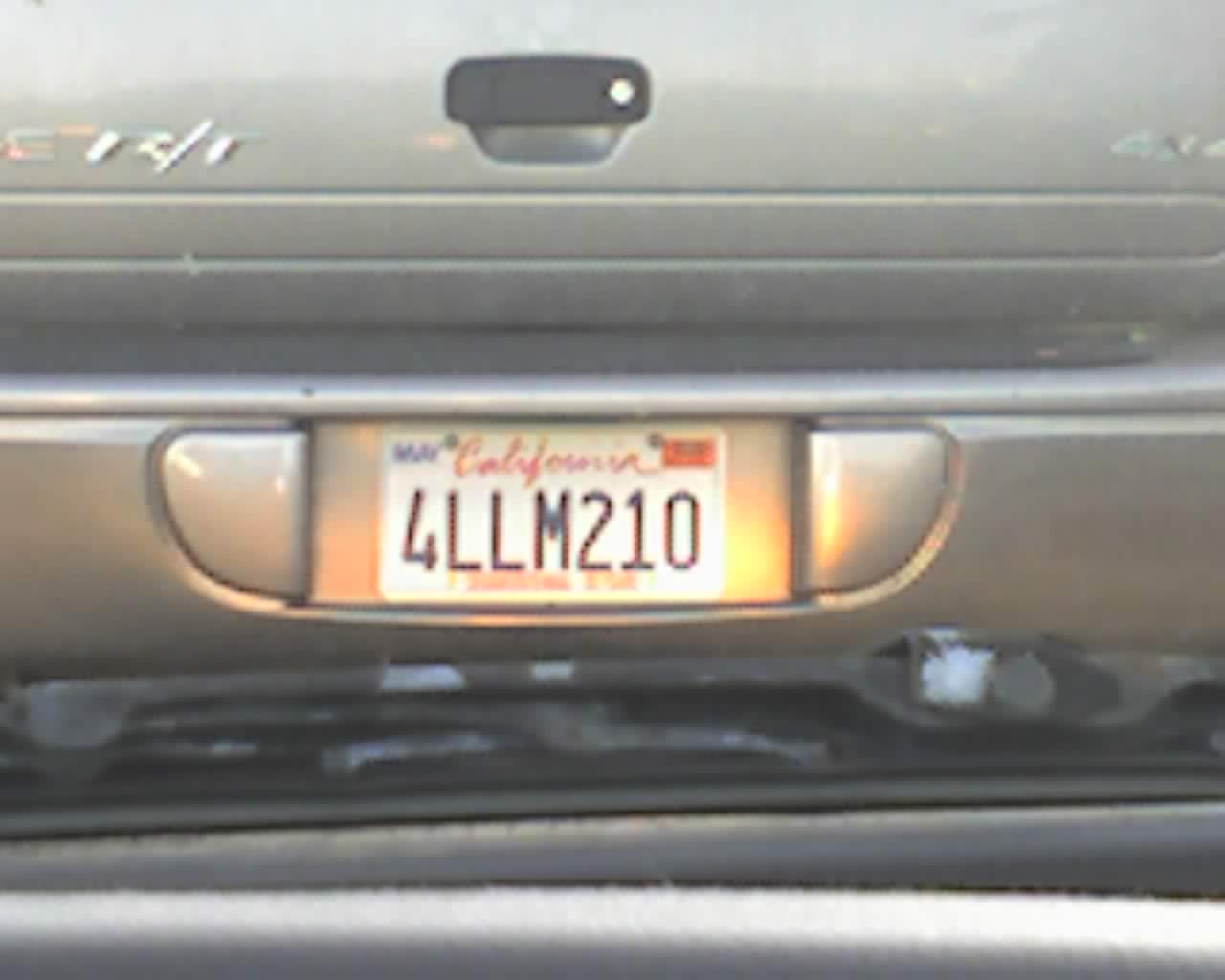 bad driver license plate