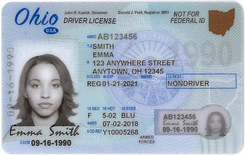 bmv ohio driver's license