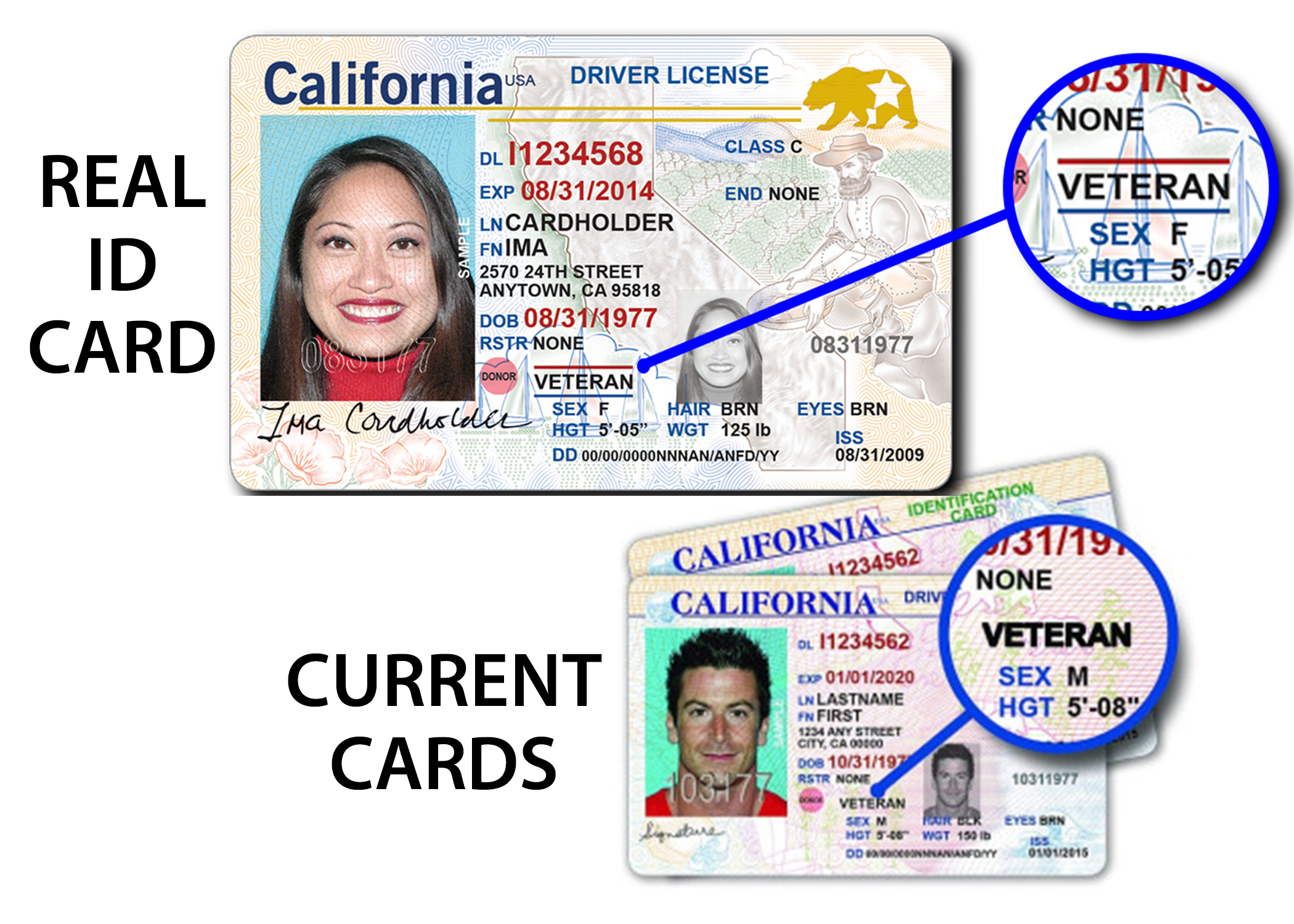 california driver's license middle name