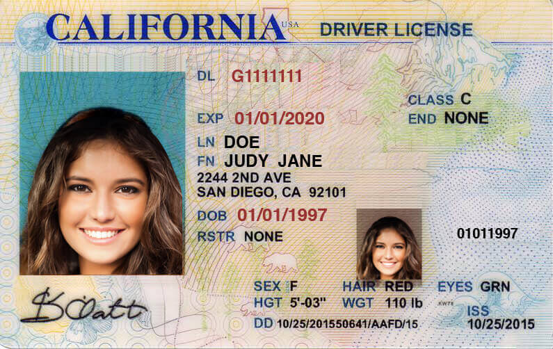 california driver's license test requirements