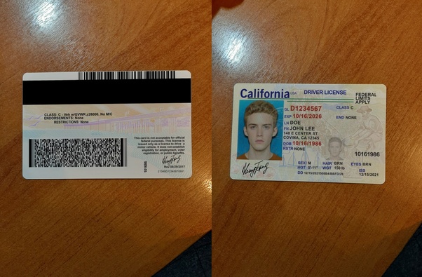 california id and driver's license