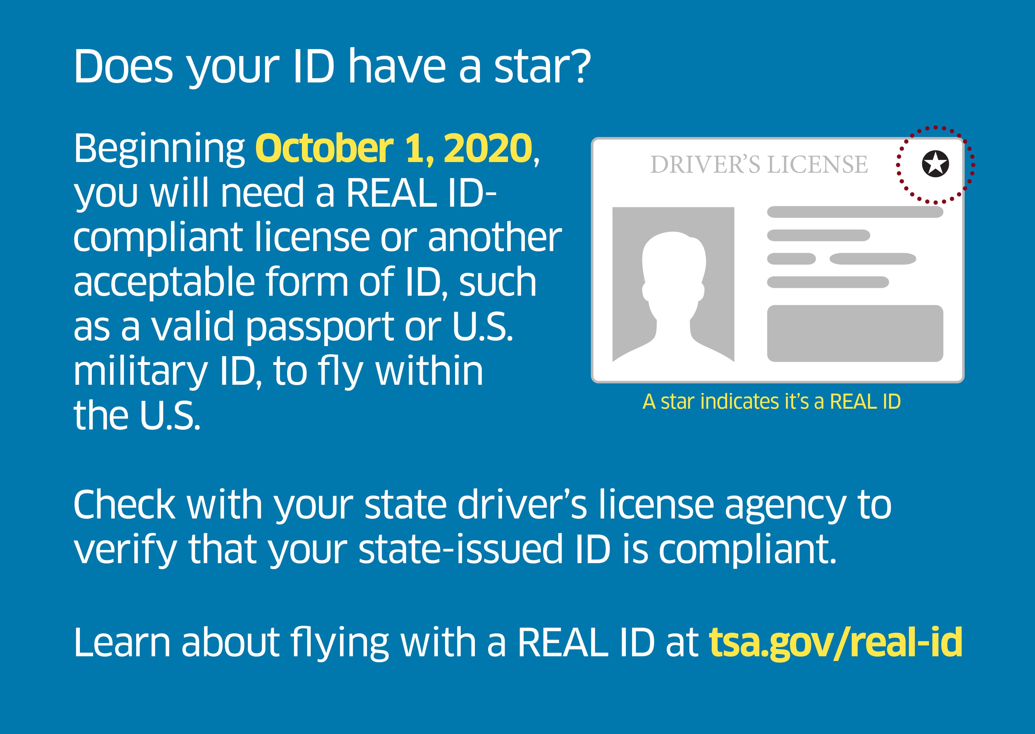 can you fly without a star on your driver's license