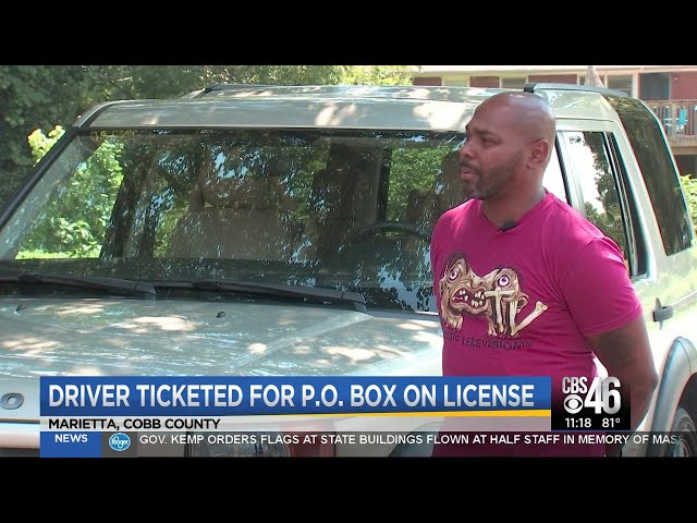 can you put a po box on a driver's license