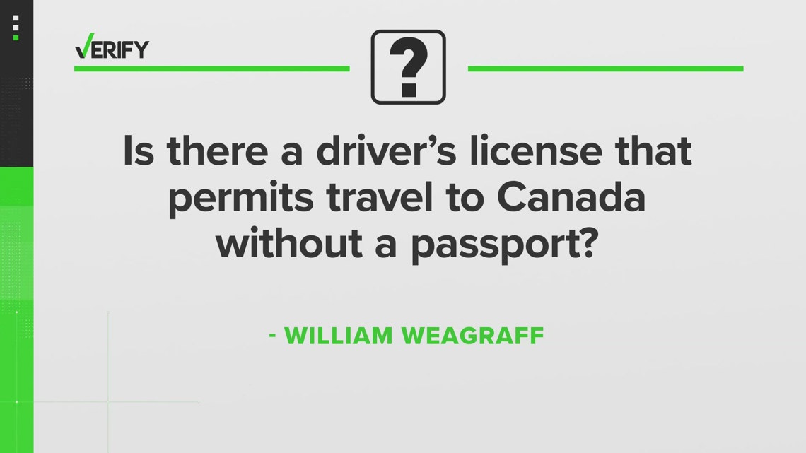 can you use an enhanced driver's license to enter canada