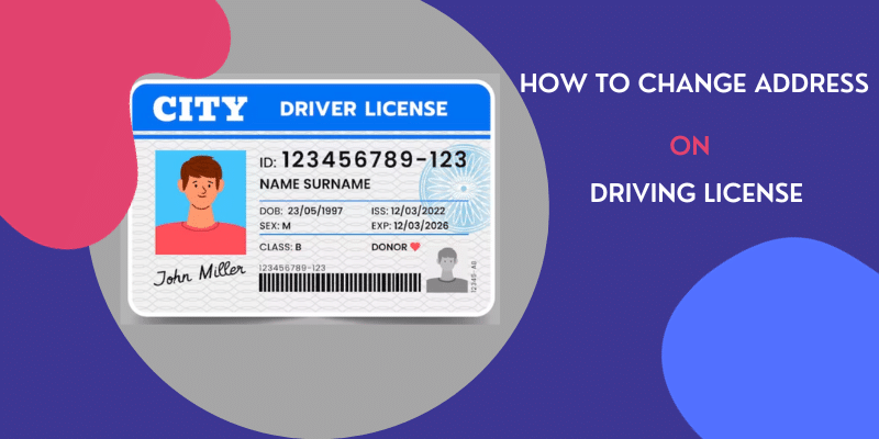 change address on us driver's license