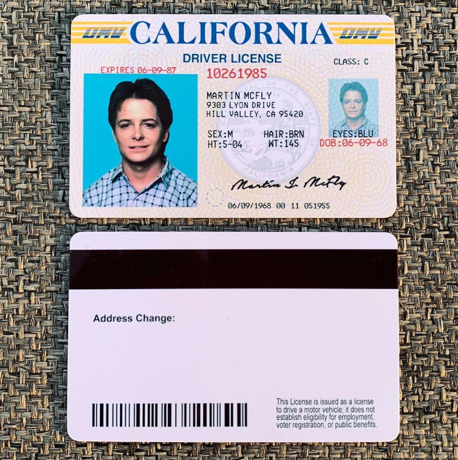 change driver license address california