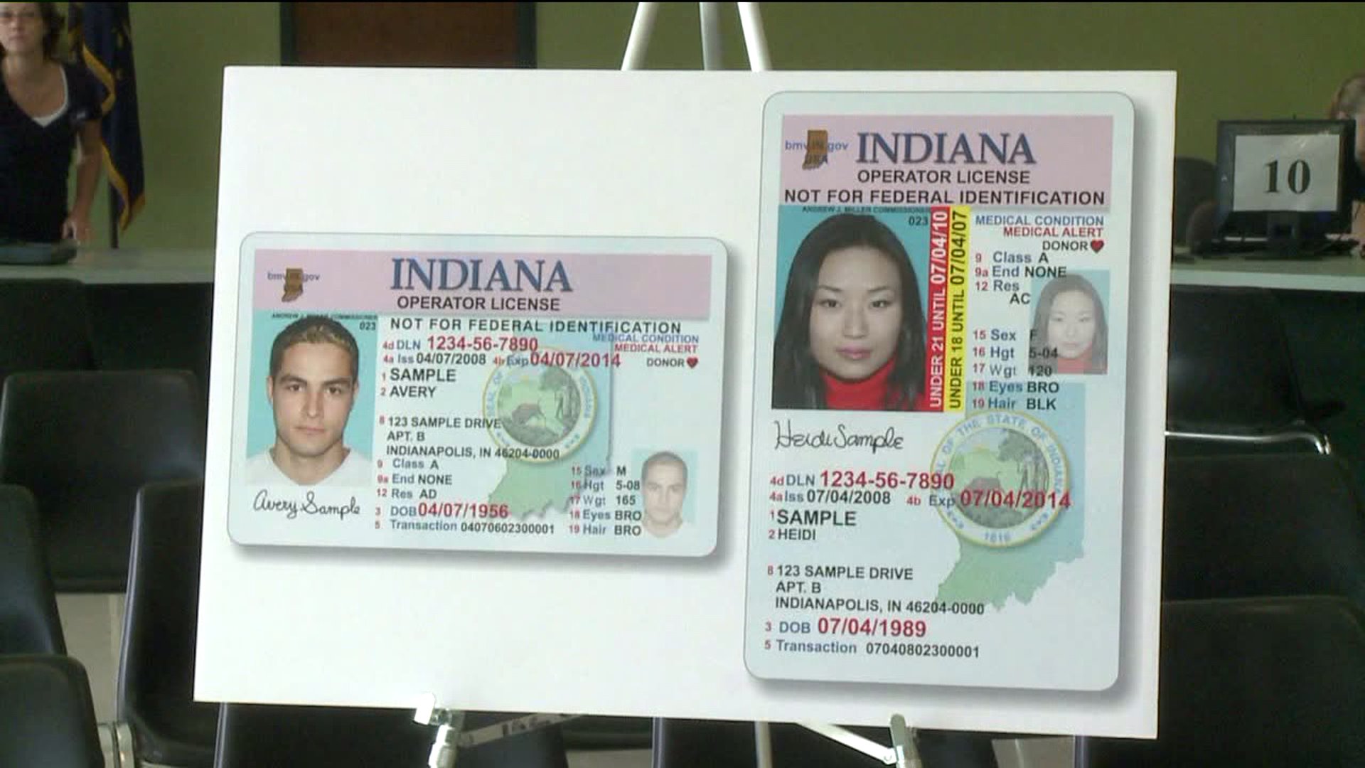 changing name on driver's license indiana