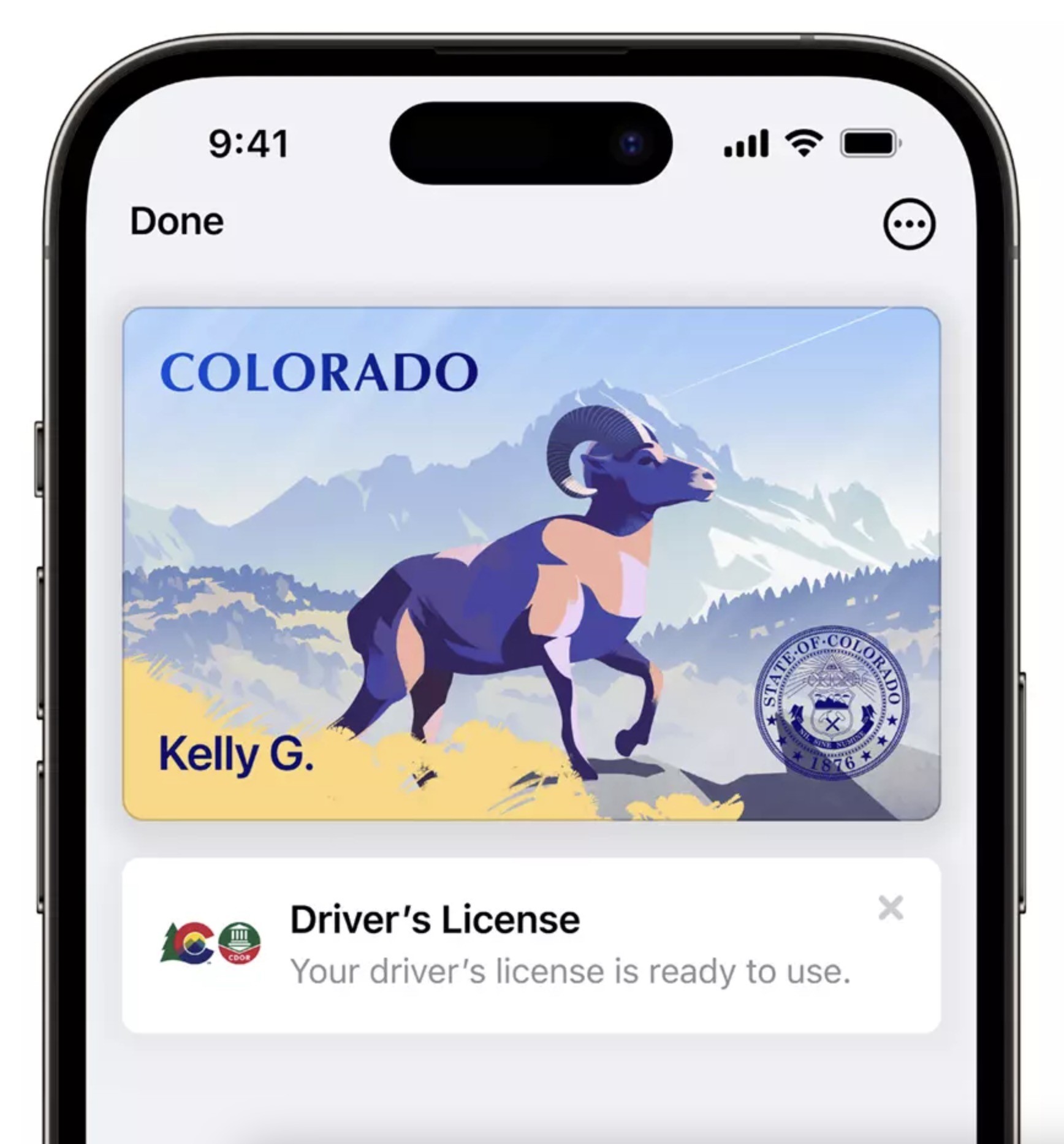colorado driver's license apple wallet