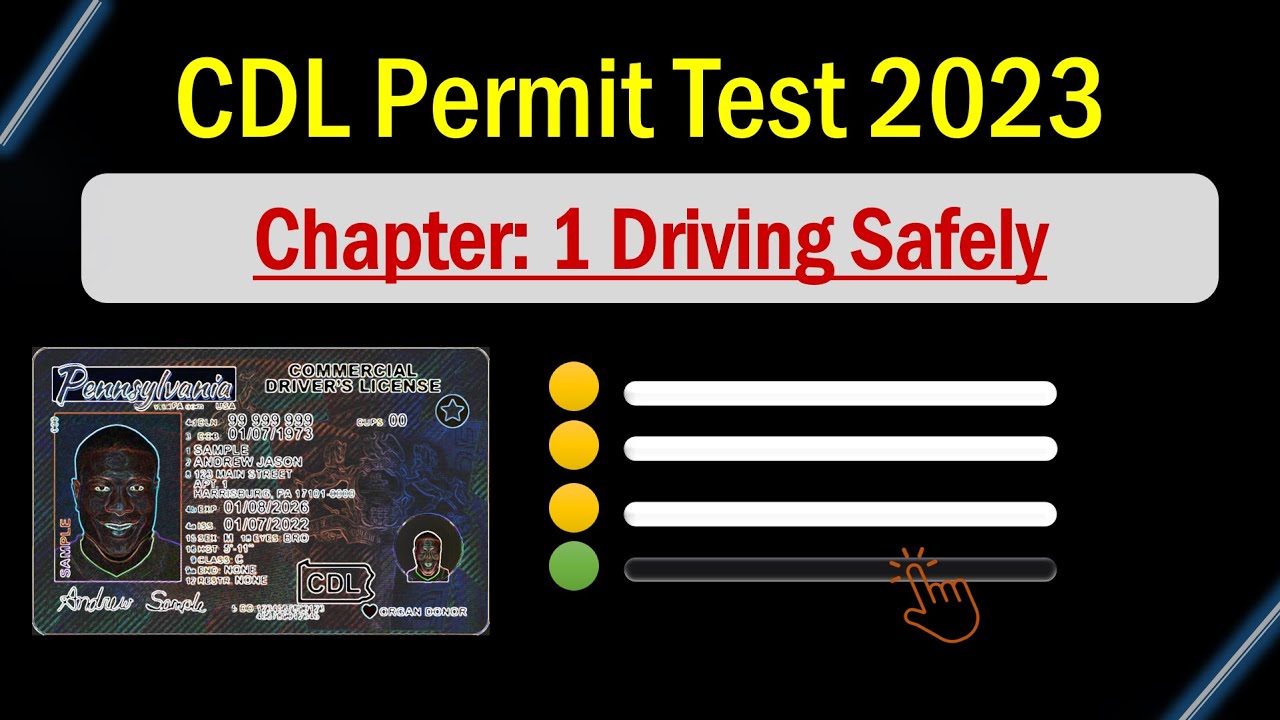 commercial driver license permit or endorsement test