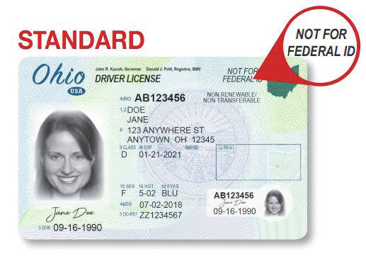 compliant driver license ohio