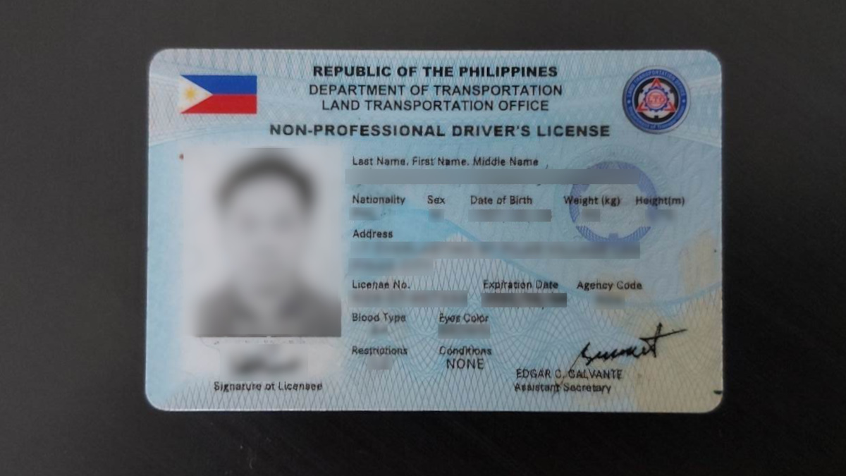 date issued driver's license philippines
