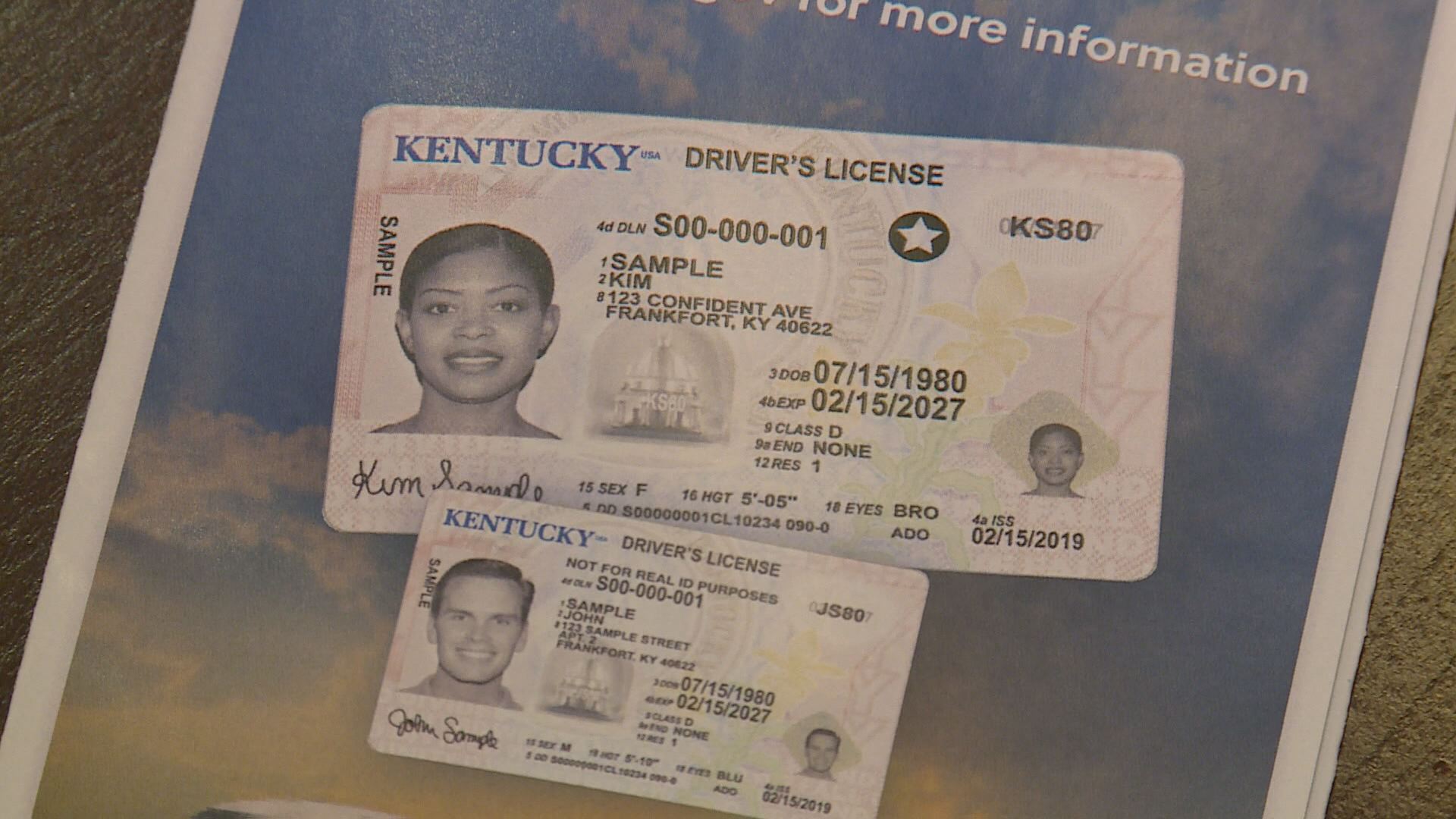 documents needed for driver's license kentucky