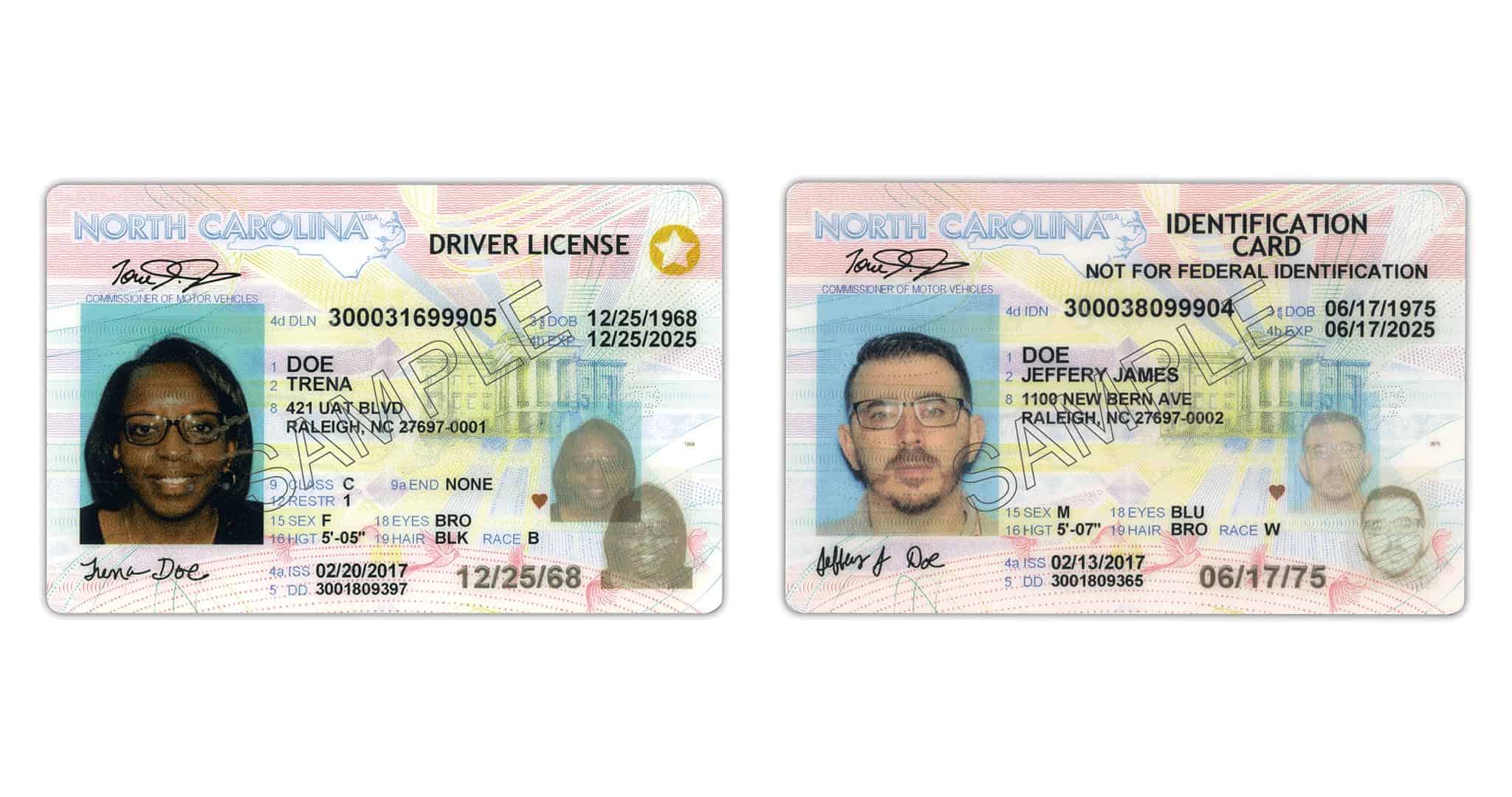 documents needed to renew driver's license in north carolina