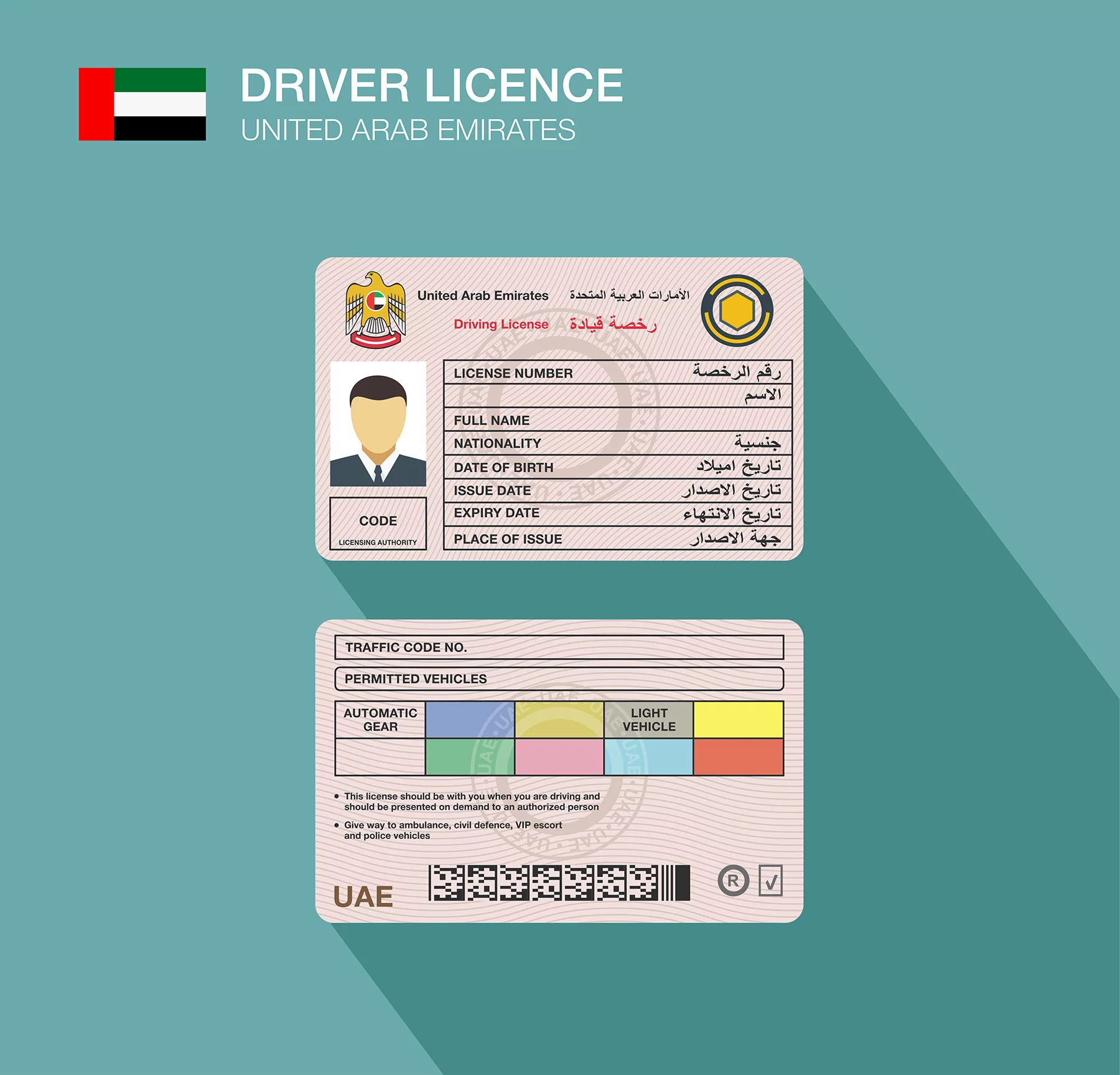 driver license book in arabic