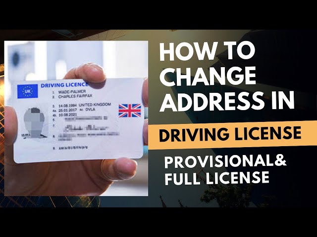 driver license change adress