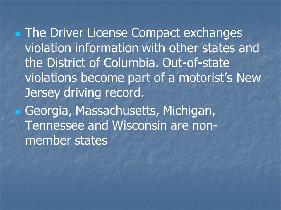 driver license compact