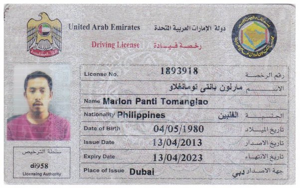 driver license dubai