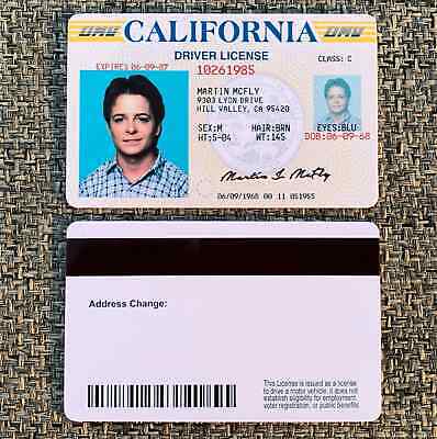 driver license id back and front