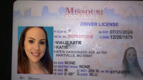 driver license katie bank