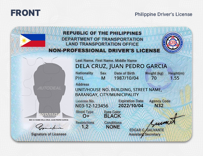 driver license number example