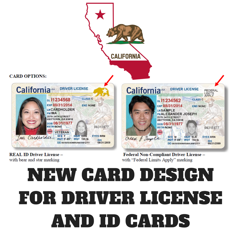 driver's license federal limits apply california