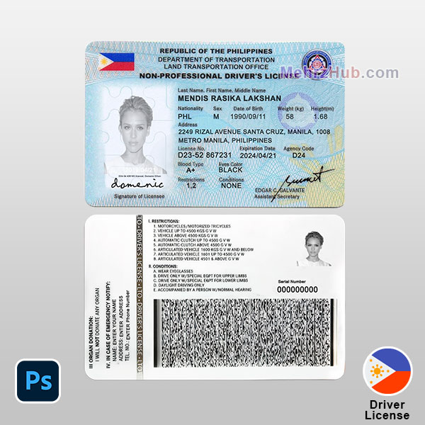 driver's license id philippines