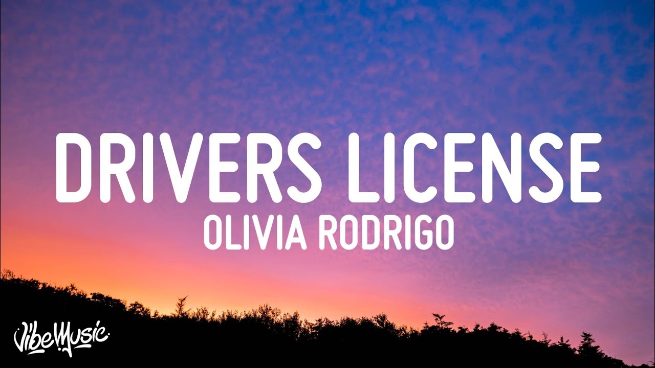 driver's license lyrics by olivia rodrigo