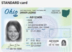 driver's license number on ohio id