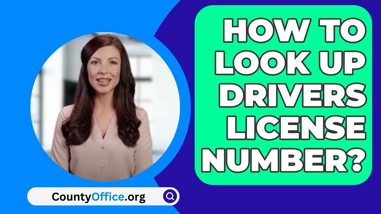 how do i find out my driver's license number