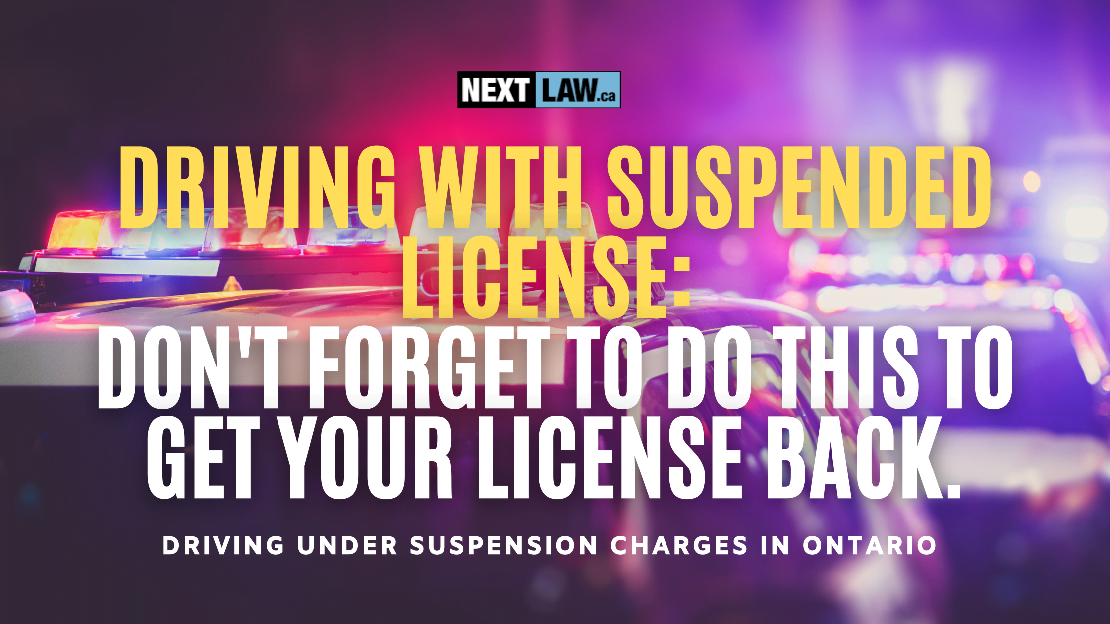 how to drive on suspended license