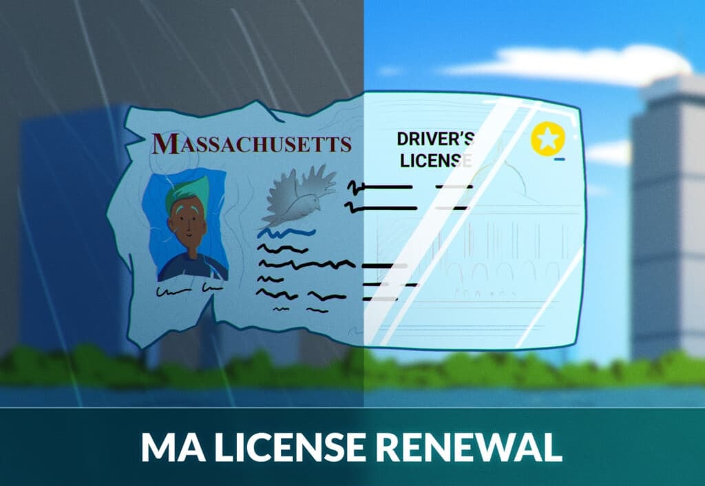 how to renew driver's license in massachusetts