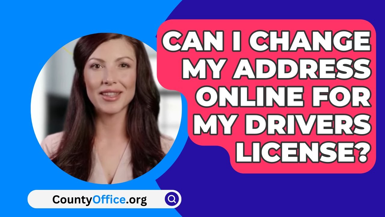 how to update my address on my driver's license