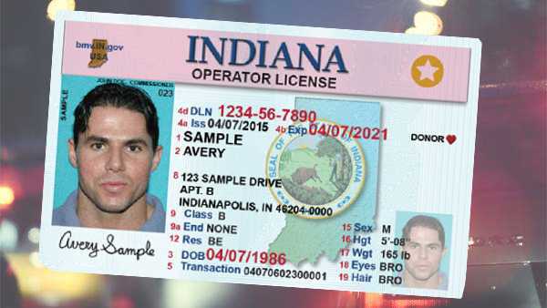 indiana driver's license address change