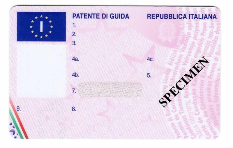 italy driver's license