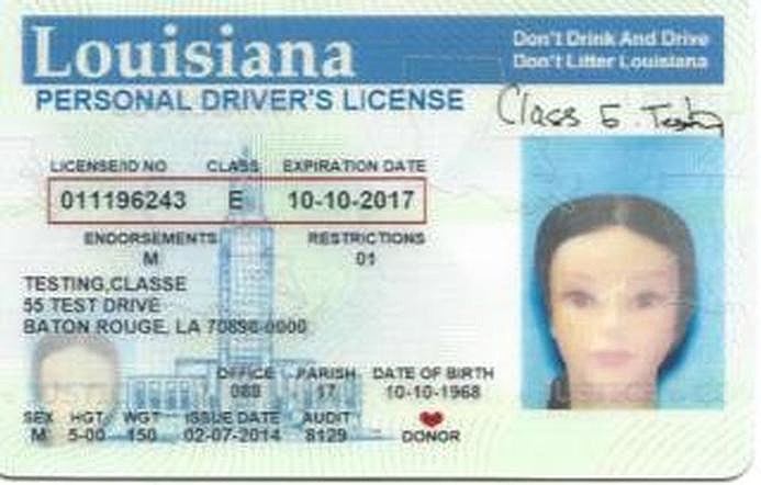 lost louisiana driver's license