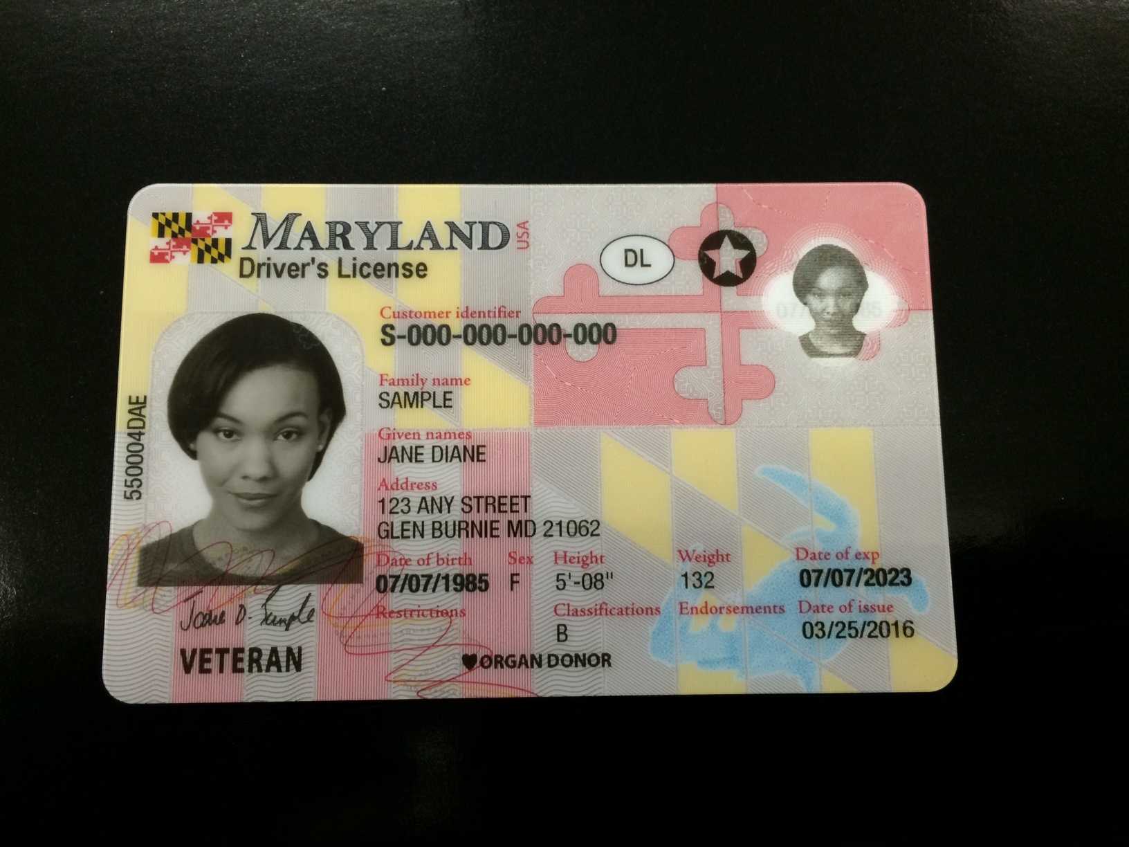 maryland driver's license restriction codes