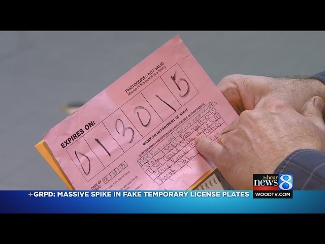 michigan temporary paper driver's license