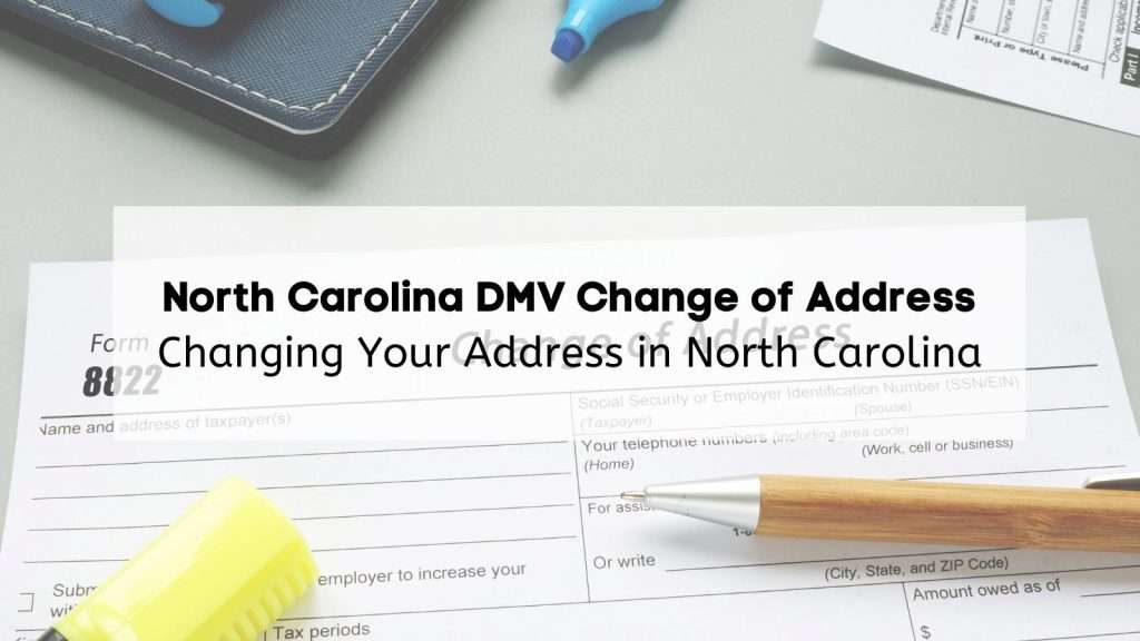 nc driver's license address change