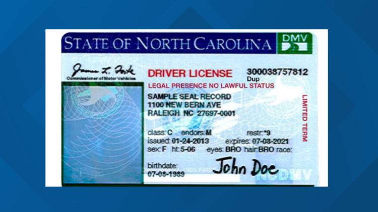 ncdmv driver license