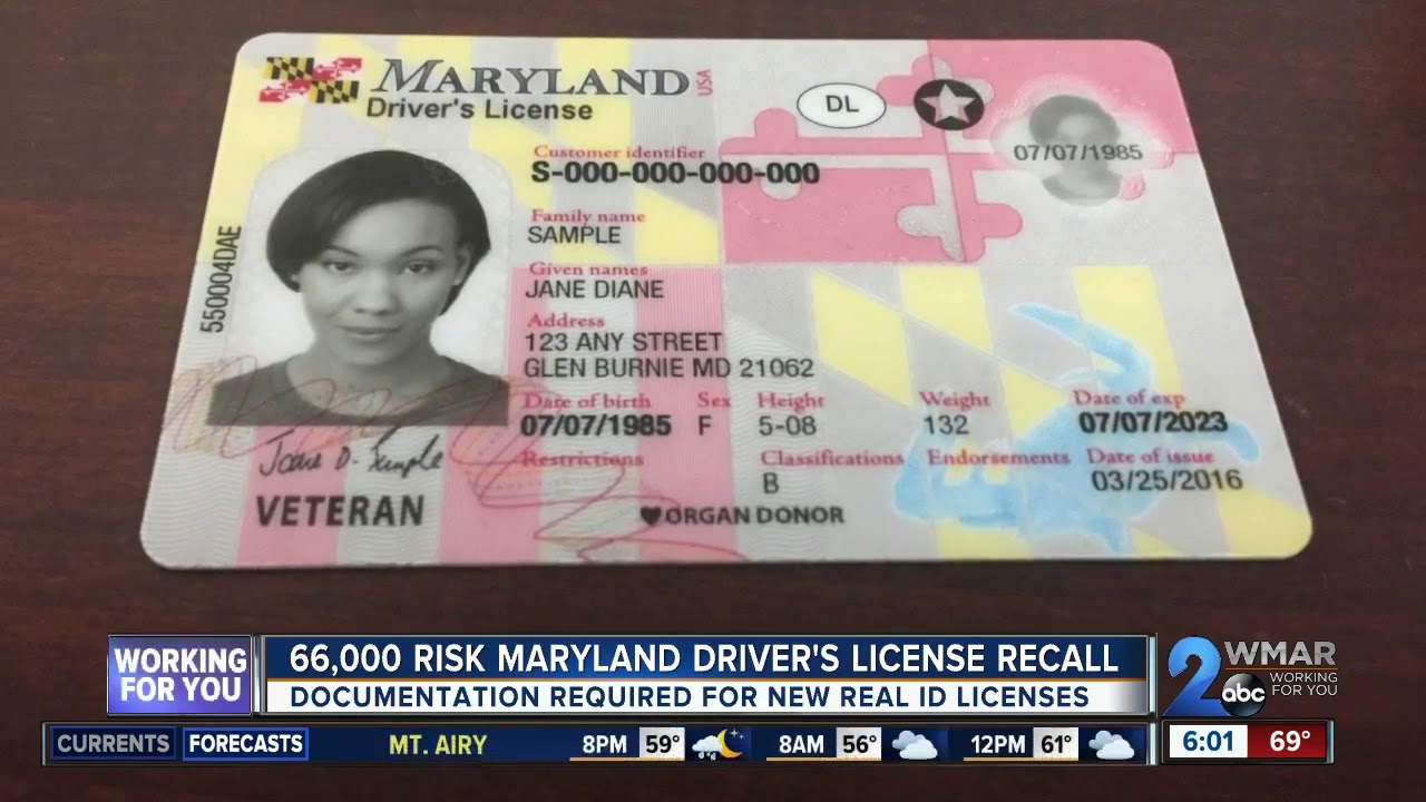 new driver's license in maryland