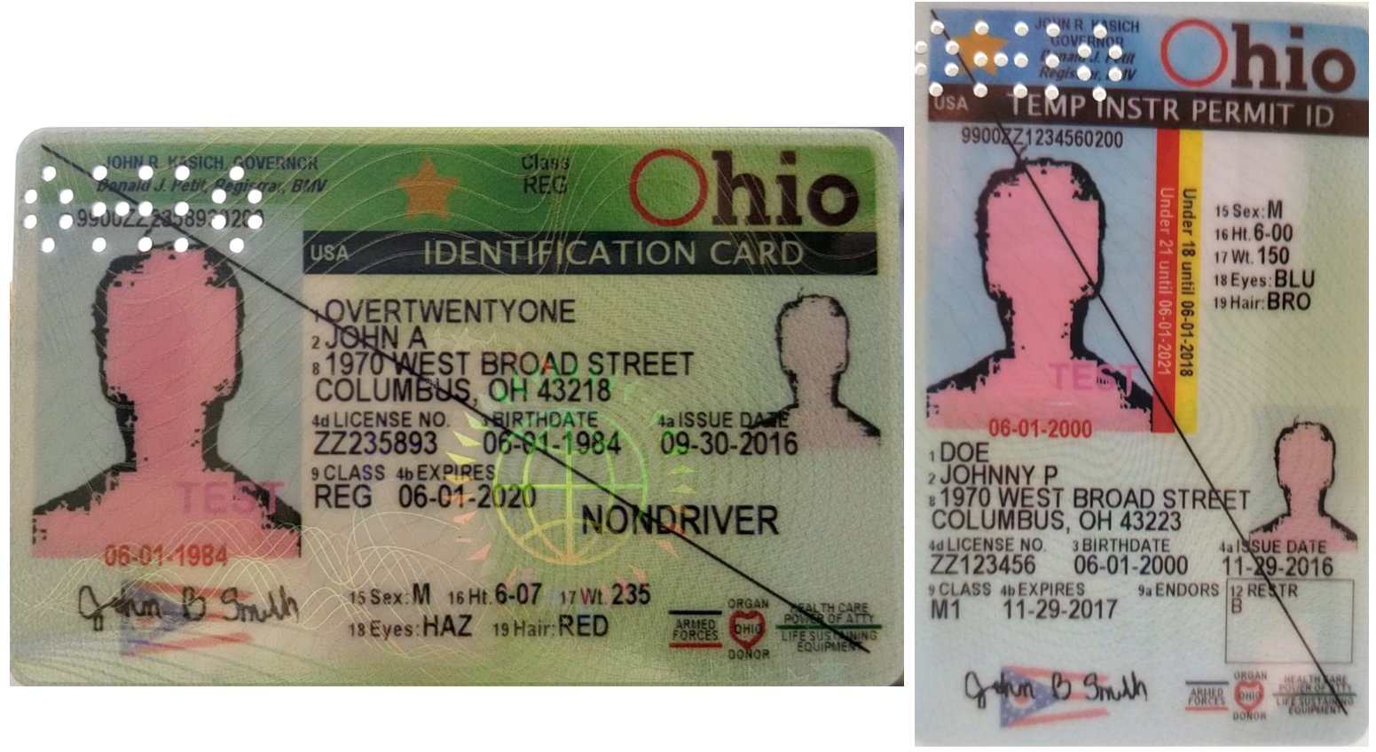 ohio driver's license issue date location