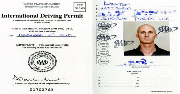 out of country driver's license