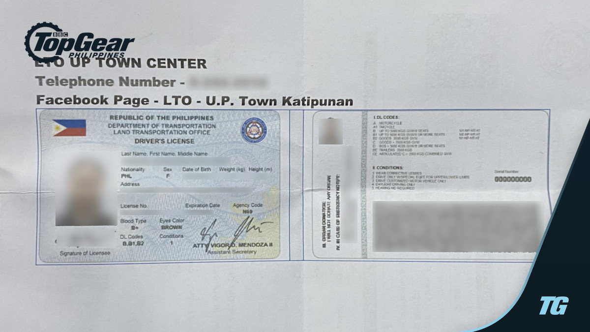 paper copy of driver's license