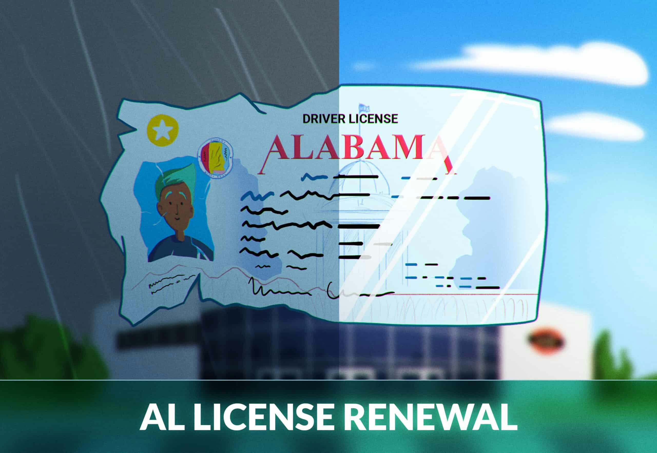 renew driver license alabama