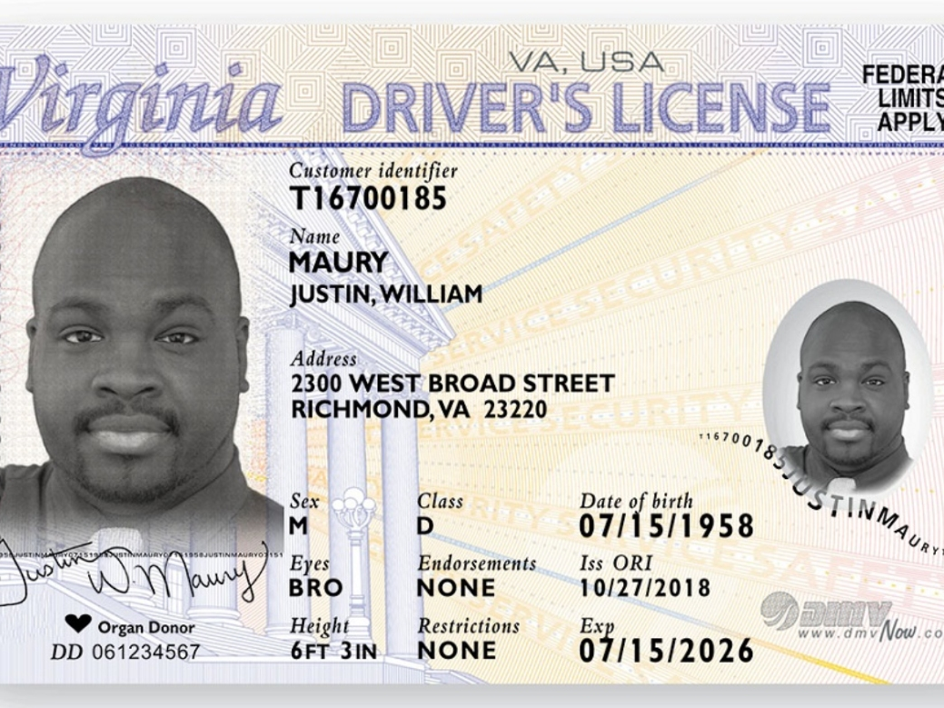 temporary driver's license virginia